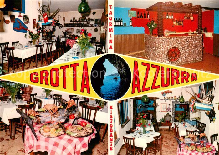 Taormina Sizilien Ristorante Grotta Azzurra Gastraeume Bar
