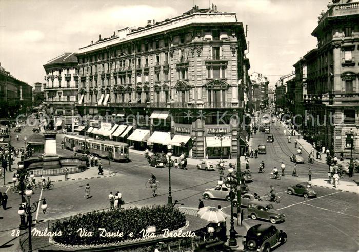 Milano Via Dante e Via Broletto