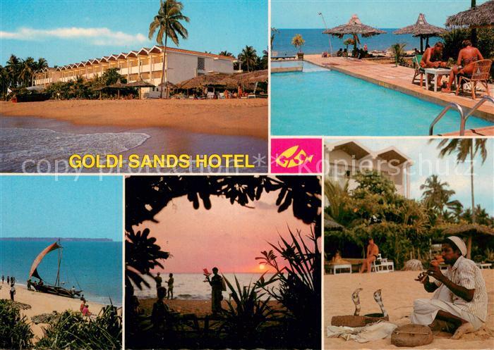 Sri Lanka Goldi Sands Hotel Pool Strandpartien Schlangenbeschwoerer