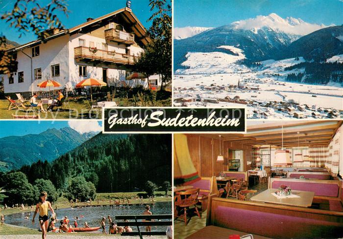 Niedernsill Gasthof Sudetenheim Gastraum Panorama Badesee