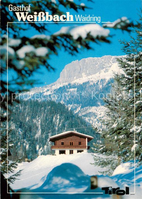 Waidring Tirol Berggasthof Weissbach