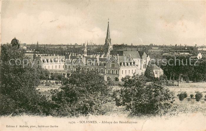 Solesmes Sarthe Abbaye des Benedictines