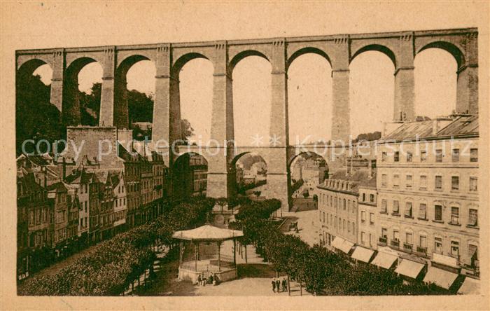 Morlaix Place Thiers et le Viaduc