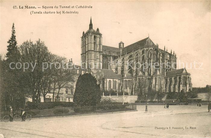 Le Mans Sarthe Square du Tunnel et Cathedrale