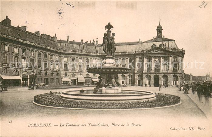 Bordeaux Fontaine des Trois Graces Place de la Bourse