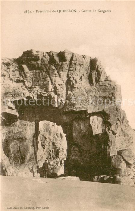 Quiberon Morbihan Grotte de Kergroix