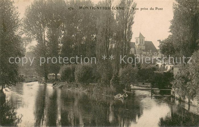 Montigny-sur-Loing Vue prise du Pont