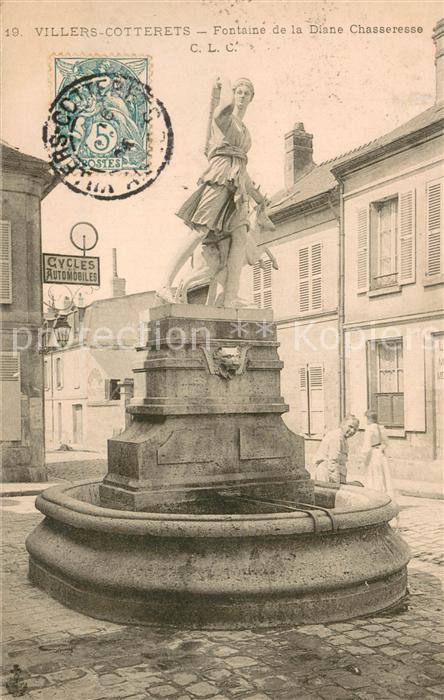 Villers-Cotterets Fontaine de la Diane Chasseresse