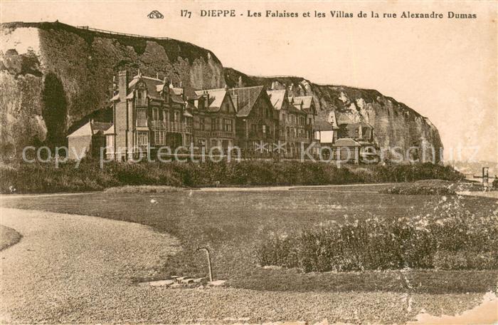 Dieppe 76 Les Falaises et les Villas Rue Alexandre Dumas