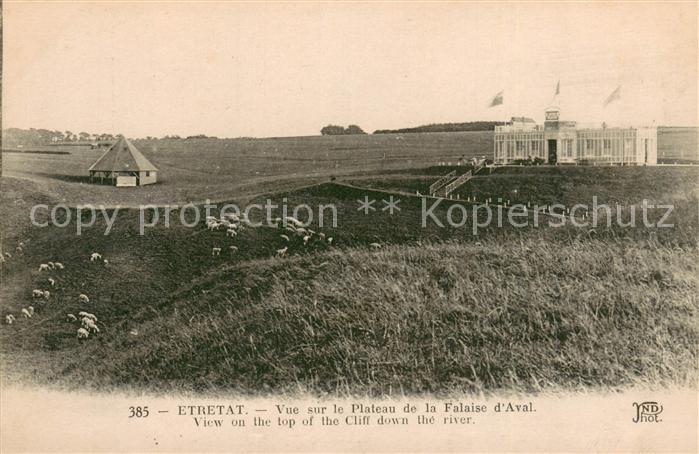 Etretat Plateau de la Falaise d`Aval