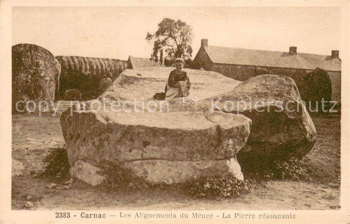 Carnac 56 La Pierre resonnante