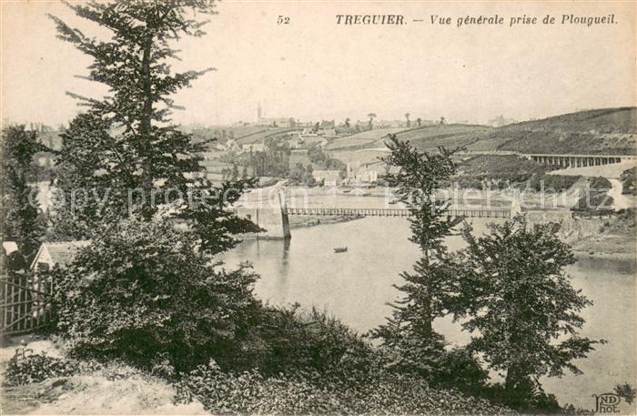 Treguier Cotes d Armor Vue prise de Plougueil