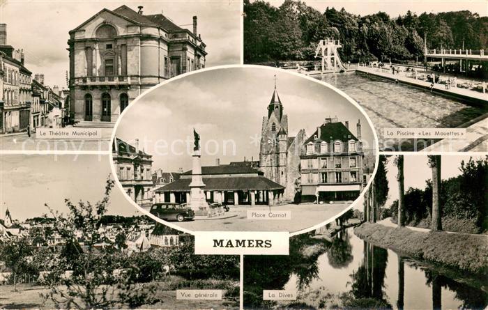 Mamers 72 Le Theatre Municipal La Piscine Les Mouettes Vue generale Le Dives