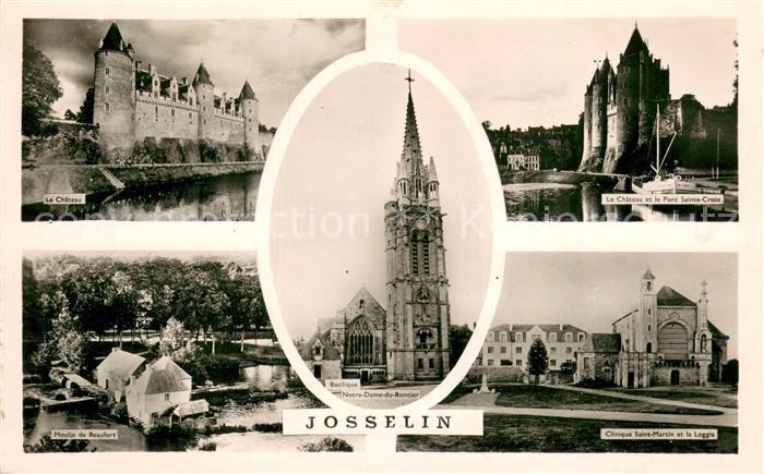 Josselin Le Chateau Moulin de Beaufort Pont Sainte Croix Clinique Saint Martin e