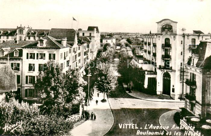 Vittel Avenue Ambroise Bouloumie et les Hotels