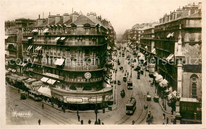Marseille Bouches-du-Rhone Quai du Port et Rue de la Republique