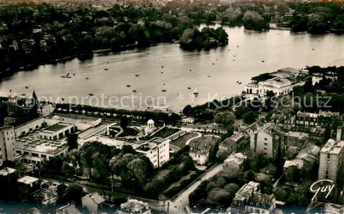 Enghien-les-Bains Vue aerienne Etablissement thermal le casino municipal et le l