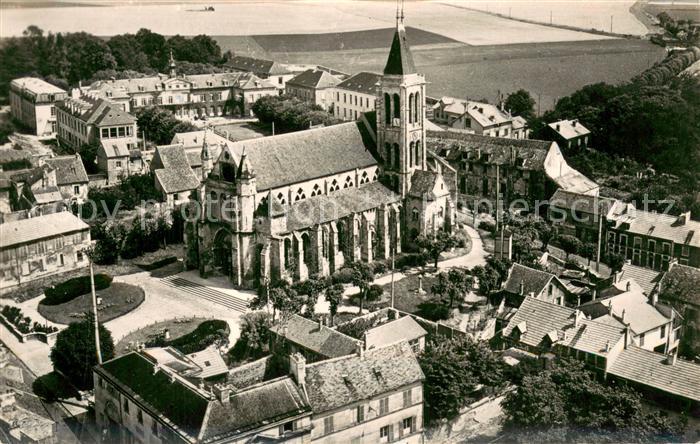 Gonesse Eglise et l’Hopital vue aerienne