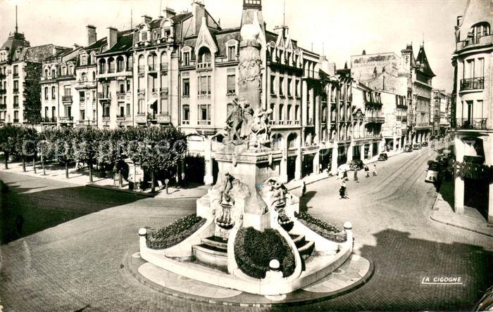 Reims 51 Place Drouet d’Erlon et Fontaine Sube