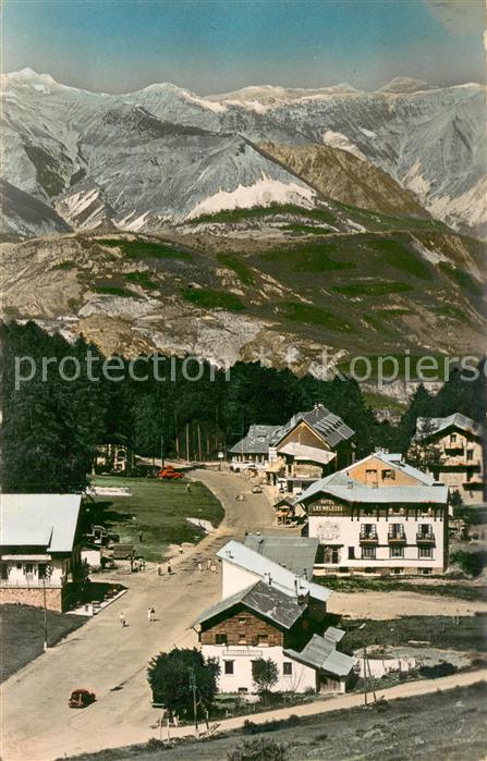 Valberg Les hotels et la chaine des Alpes