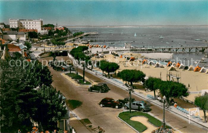 Arcachon 33 Vue generale du Boulevard Promenade