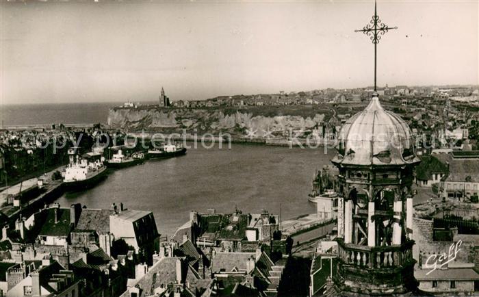 Dieppe 76 Vue generale prise du haut de St Jacques