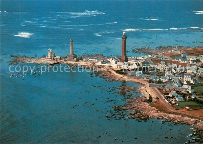 Penmarch Le phare d’Eckmuehl et le semaphore Vue aerienne
