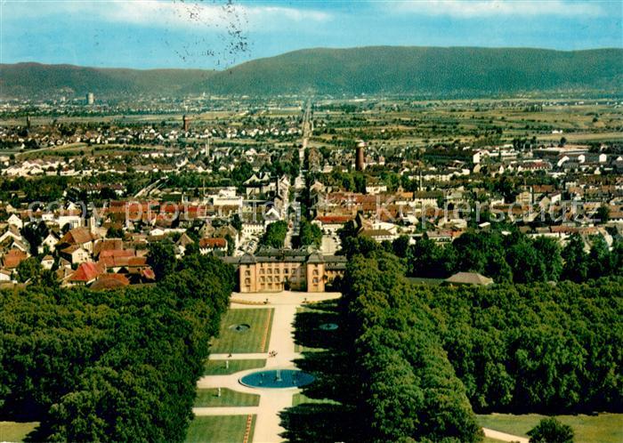 Schwetzingen Fliegeraufnahme mit Schlossgarten