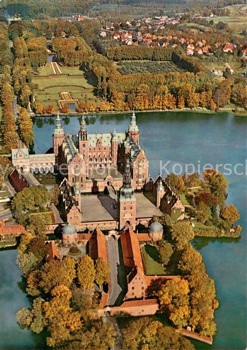Frederiksborg Hollerod Fliegeraufnahme mit Schloss
