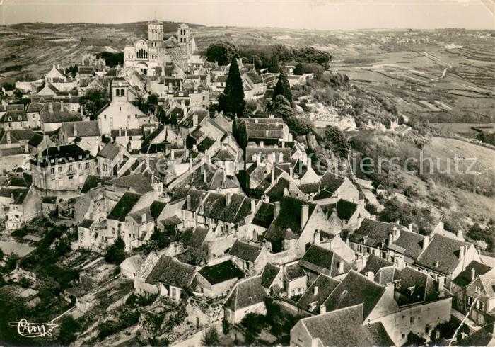 Vezelay Vue generale aerienne