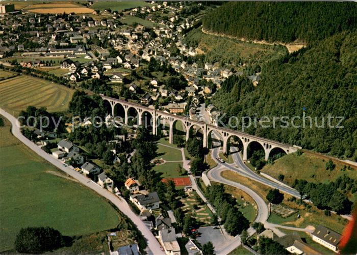 Willingen Sauerland Fliegeraufnahme mit Viadukt