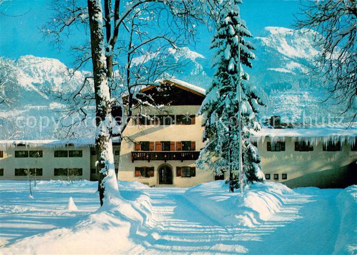 Schoenau Berchtesgaden Eisenbahner Erholungsheim Haus Hubertus
