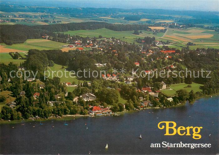 Berg Starnberg Fliegeraufnahme mit Starnbergersee