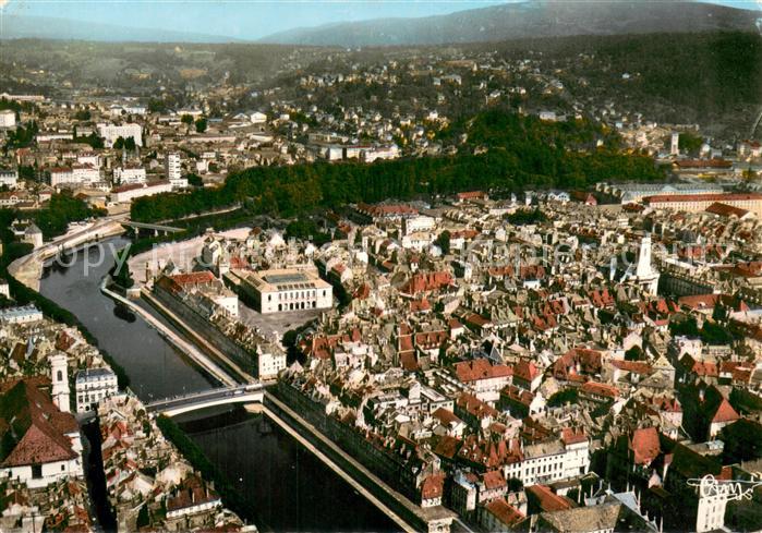 Besancon Doubs Vue aerienne Le Pont Battant sur le Dou