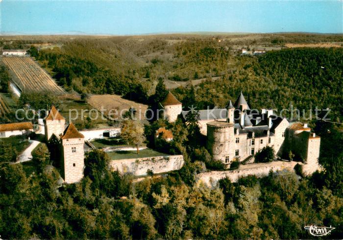 Caylus Le Chateau de Cornusson Vue aerienne