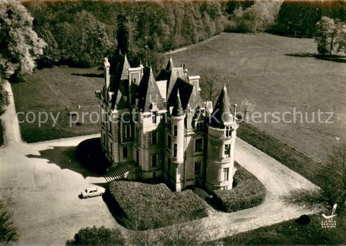 Villaines-la-Gonais Le Chateau de Beauchamps Vue aerienne