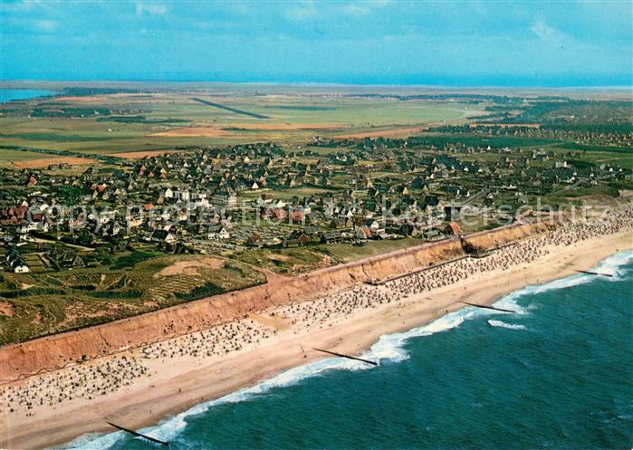 Wenningstedt Sylt Nordseeheilbad Fliegeraufnahme