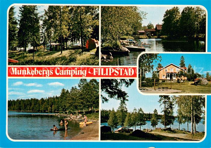 Filipstad Vaermland Munkebergs Camping Badestrand