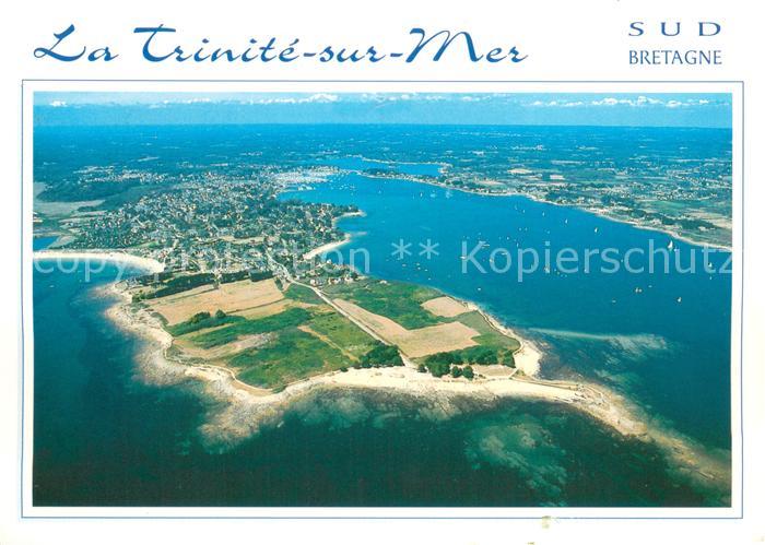 La Trinite-sur-Mer Pointe de Kerbihan et le port vue aérienne