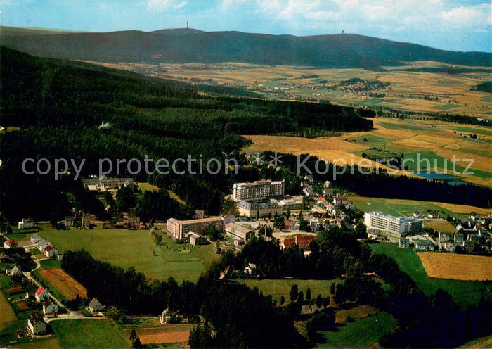 Bad Alexandersbad mit Blick zum Ochsenkopf und Schneeberg Fliegeraufnahme