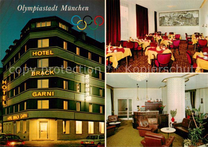 Muenchen Bayern Hotel Brack Fruehstuecksraum Empfang