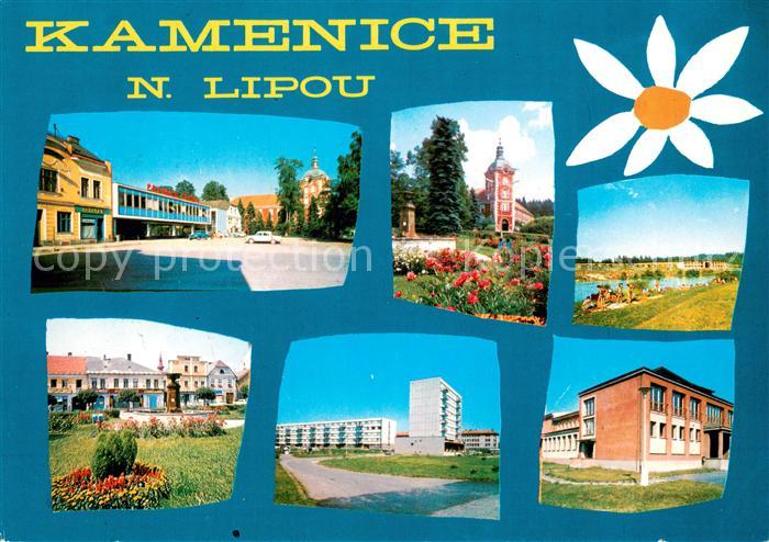 Kamenice nad Lipou Namesti Cs. armady Vstupni pruceli zamku Autocamping Nova vys