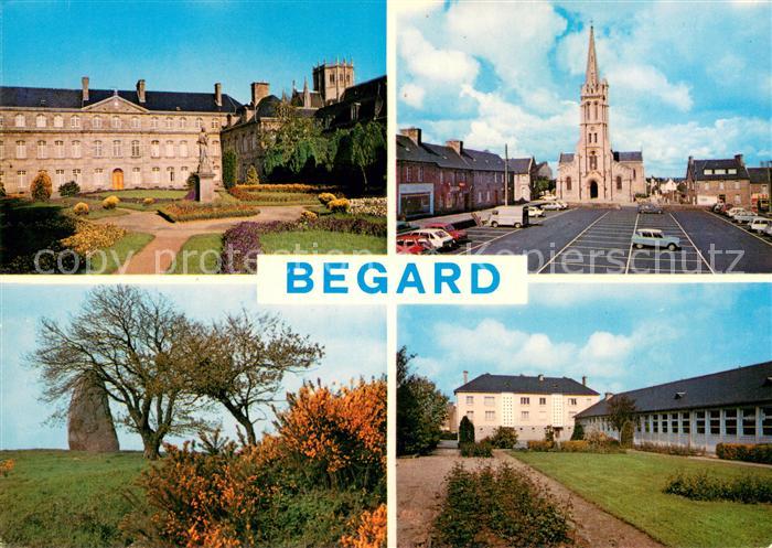 Begard Le Bon Secour Eglise Menhir et le C.E.G.