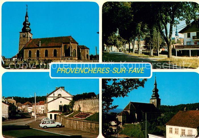 Provencheres-sur-Fave Eglise Allée Rue principale