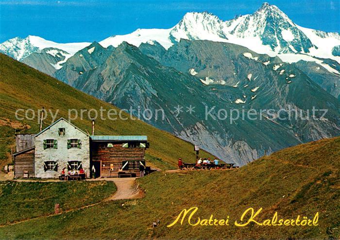Matrei Osttirol Berghaus Kalsertoerlmit Grossglockner Hohe Tauern