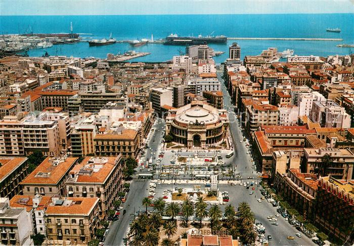 Palermo Sicilia Teatro Politeama dall' aereo