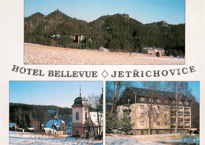 Jetrichovice Hotel Bellevue Restaurant Weinstube Landschaftspanorama