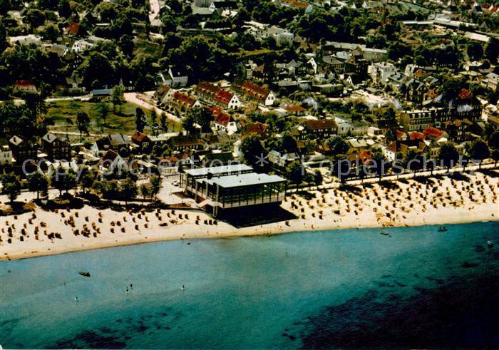Laboe Strand mit Meerwasserbad Fliegeraufnahme