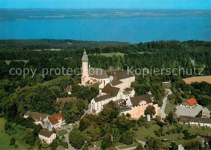 Andechs Kloster Ammersee Fliegeraufnahme