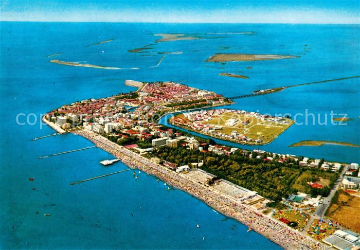 Grado Gorizia Isola del Sole dall' aereo